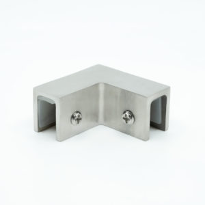 WRG-CGG90SO 316 Stainless Steel Glass-to-Glass Sleeve-Over Corner Clamp for Glass Railing