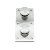 WRG-DSOP 316 Stainless Steel Double Standoff Plate for Side-Mount or Fascia-Mount Glass Railing