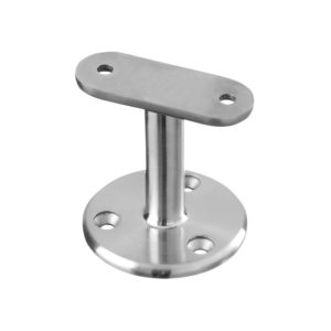 WRH-BTWS 316 Stainless Steel Handrail Round Bracket for Top of Wall - Compatible with Square or Rectangular Rail