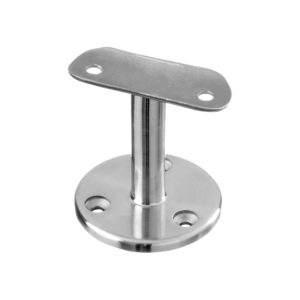 WRH-BTWR 316 Stainless Steel Handrail Round Bracket for Top of Wall - Compatible with 1-1/2" Round Rail