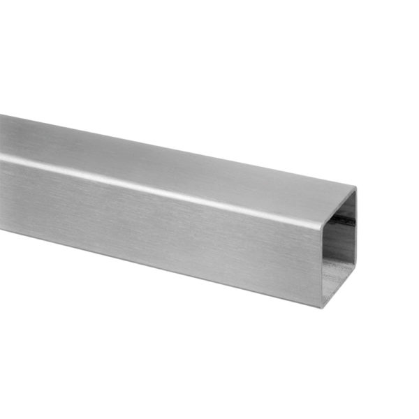 316 Stainless Steel 1.57″ x 1.57″ Square Rail – 16.4 ft.