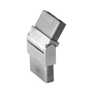 WRH-FFLX 316 Stainless Steel Adjustable Connector for 2-3/8" x 13/16" Rectangular 'Flat' Rail