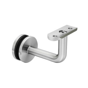 WRH-BGRRA 316 Stainless Steel Handrail Round Bracket for Glass - Compatible with 1-1/2" Round Rail - Model A