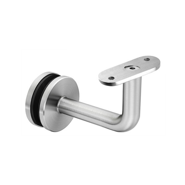 316 Stainless Steel Handrail Round Bracket for Glass – Compatible with Square or Rectangular Rail – Model A
