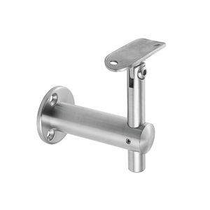 WRH-BWRRB 316 Stainless Steel Handrail Round Bracket for Wall - Compatible with 1-1/2" Round Rail - Model B