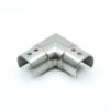 WRG-RTC90 316 Stainless Steel Corner or 90° Connector for 1.67" x 1.67" Round Top Cap Rail for Glass Railing