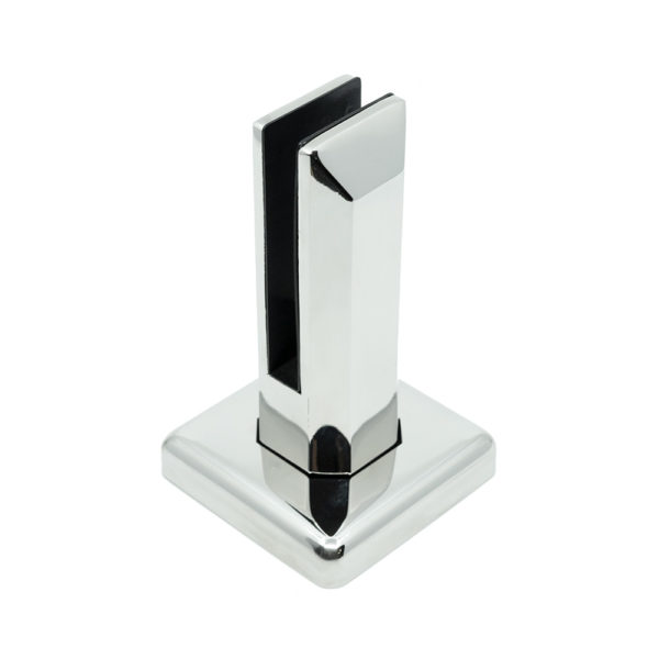 316 Stainless Steel Top-Mount Glass Clamp for Glass Railing – Spigot – Chrome Mirrored Finish