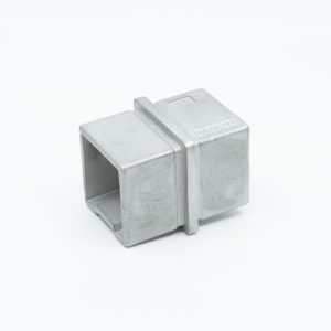 WRH-S180 316 Stainless Steel Mid or 180° Connector for 1-1/2" x 1-1/2" Square Rail