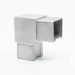 WRH-S90 316 Stainless Steel Corner or 90° Connector for 1-1/2" x 1-1/2" Square Rail
