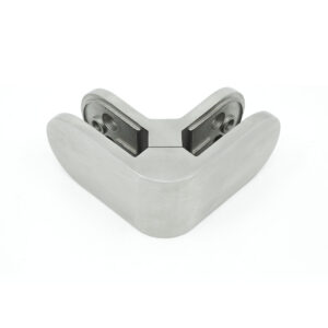 316 Stainless Steel Glass-to-Glass Corner Clamp for Glass Railing - Model A
