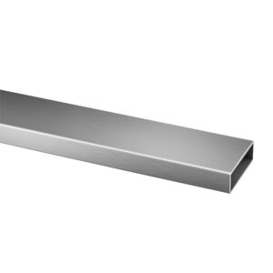 316 Stainless Steel 2-3/8" x 13/16" Rectangular 'Flat' Rail - 16.4 ft.