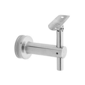 316 Stainless Steel Handrail Round Bracket for Glass - Compatible with 1-1/2" Round Rail - Model B