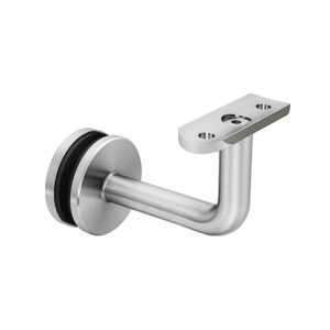 316 Stainless Steel Handrail Round Bracket for Glass - Compatible with 1-1/2" Round Rail - Model A