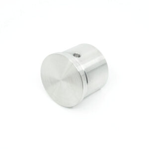 316 Stainless Steel End Cap for 1.67" x 1.67" Round Top Cap Rail for Glass Railing