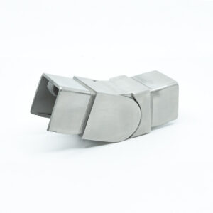 316 Stainless Steel Adjustable Connector UP for 1.67" x 1.67" Square Top Cap Rail for Glass Railing