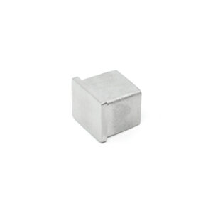 EXCLUSIVE - 316 Stainless Steel End Cap for 1" x 3/4" Rectangular Top Cap Rail for Glass Railing