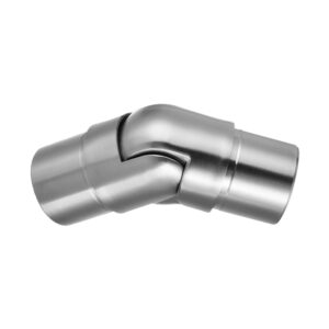316 Stainless Steel Adjustable Connector for 1-1/2" Diameter Round Rail